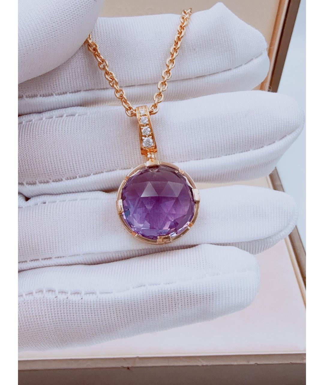 BVLGARI Золотая подвеска из розового золота, фото 9