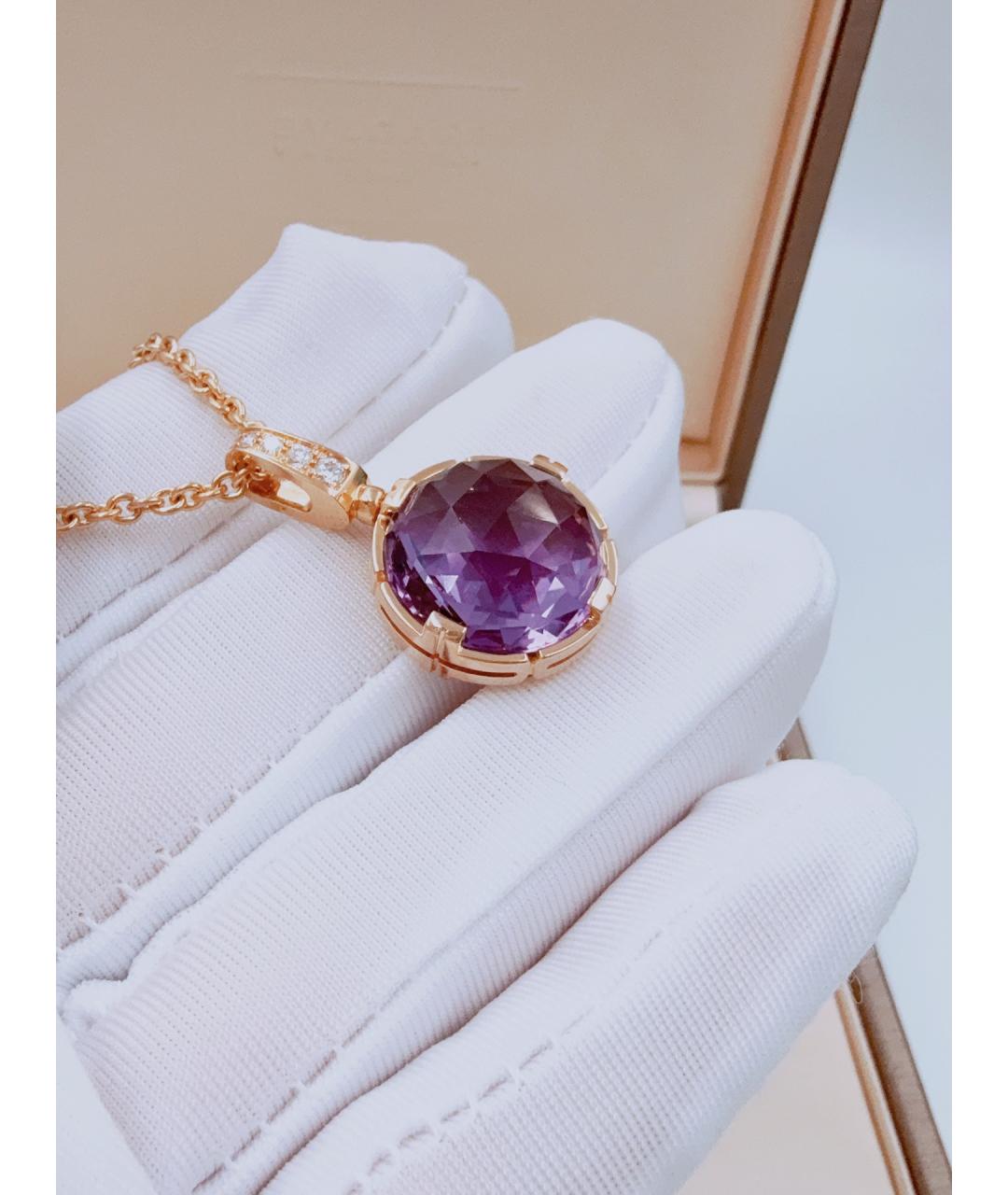 BVLGARI Золотая подвеска из розового золота, фото 6