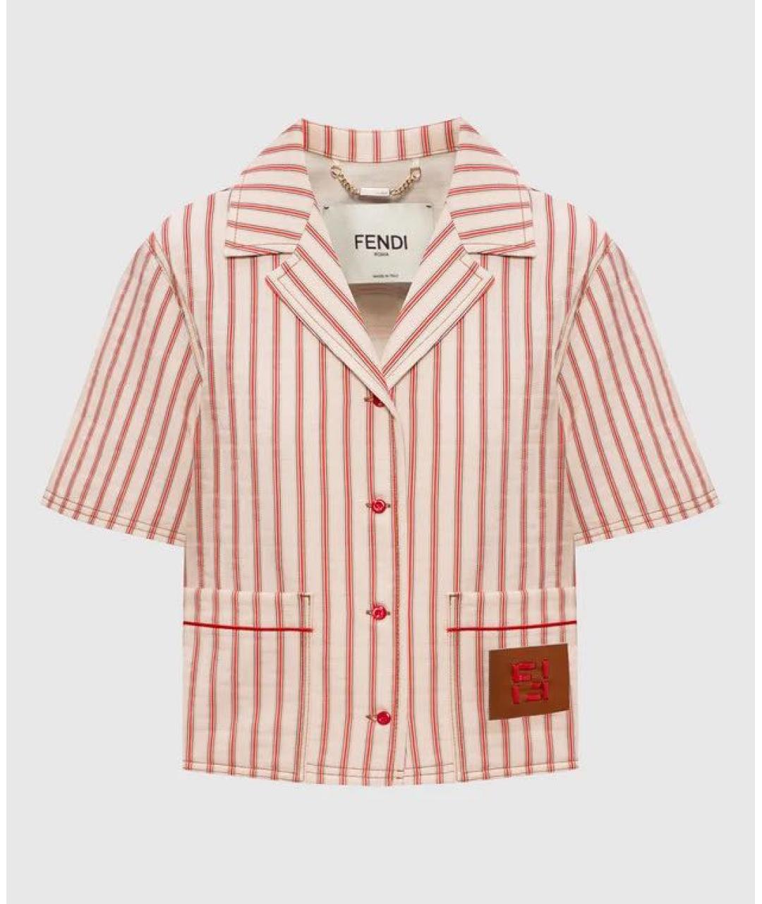 FENDI Мульти хлопковый костюм с брюками, фото 9