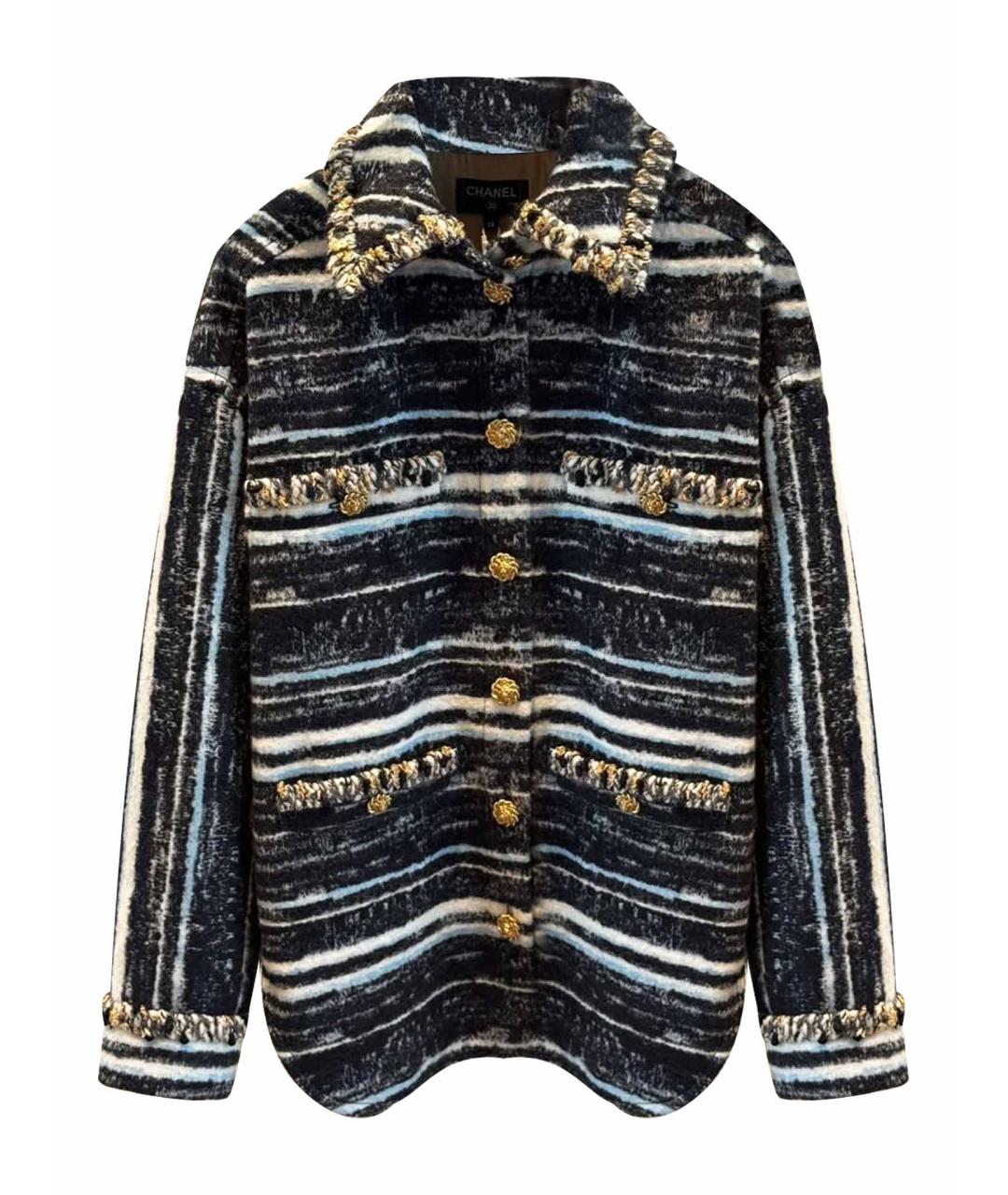 CHANEL Мульти шерстяное пальто, фото 1