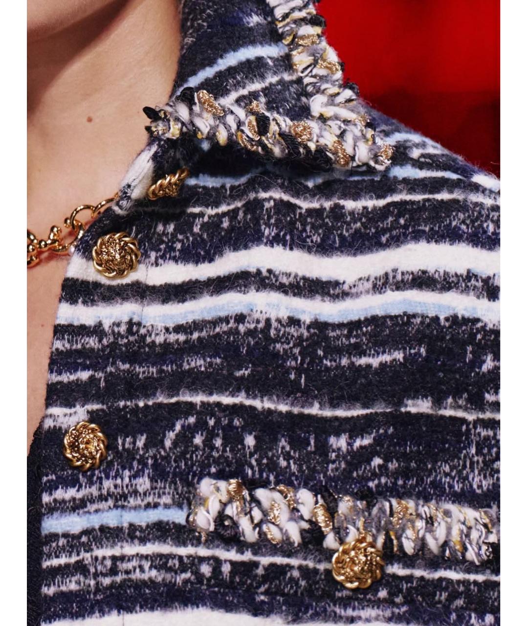 CHANEL Мульти шерстяное пальто, фото 4