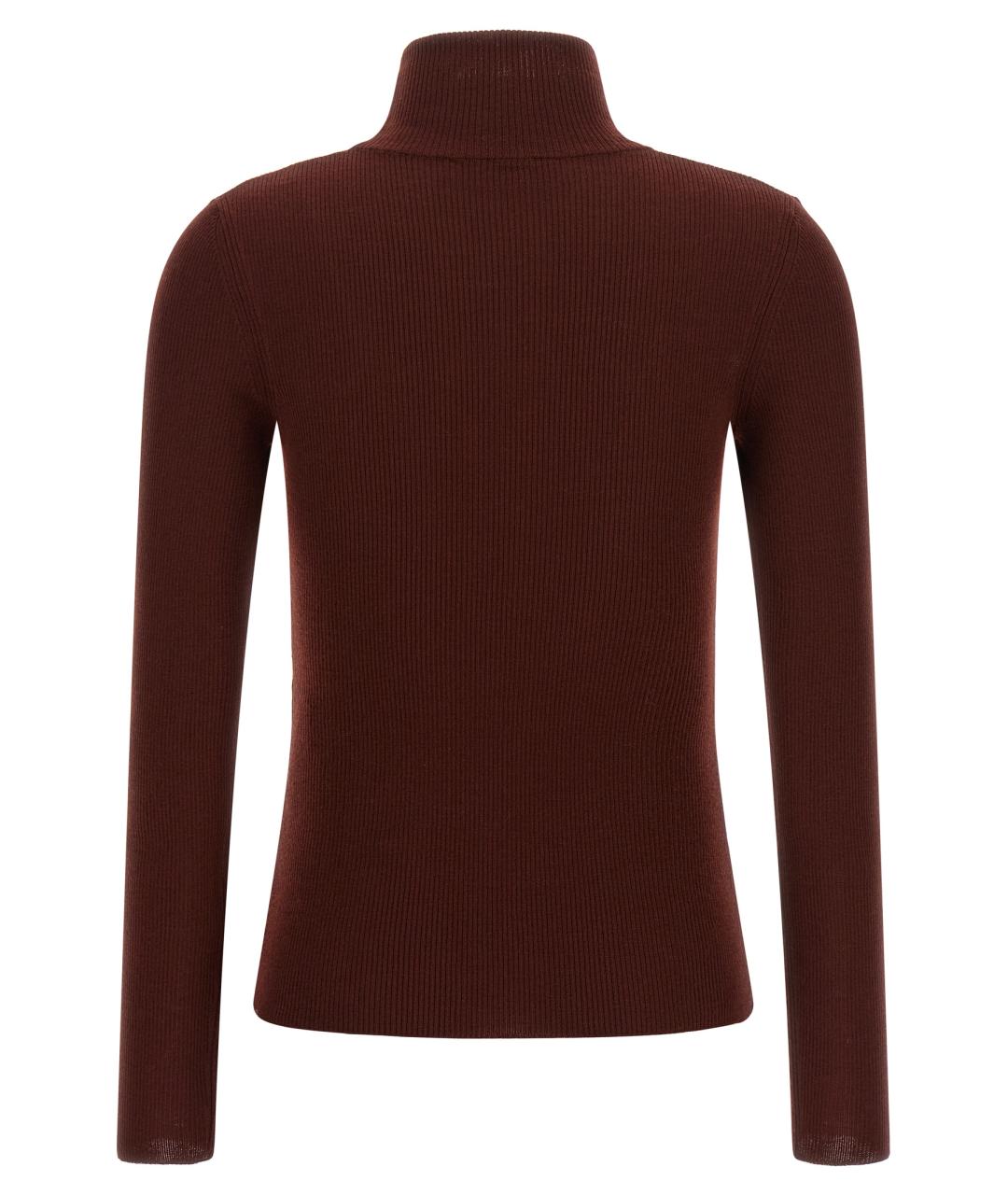MAX MARA Бордовый шерстяной кардиган, фото 2