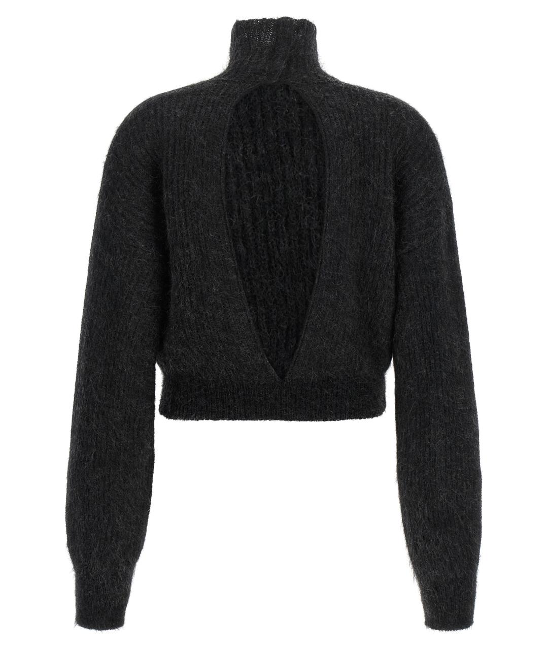 MAX MARA Черный шерстяной джемпер / свитер, фото 2