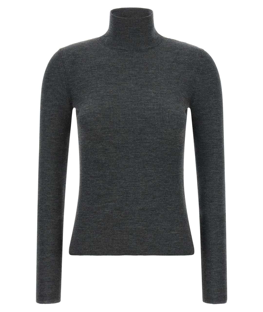 MAX MARA Серая шерстяная водолазка, фото 1
