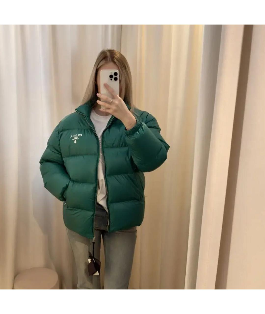 PRADA Зеленая куртка, фото 6