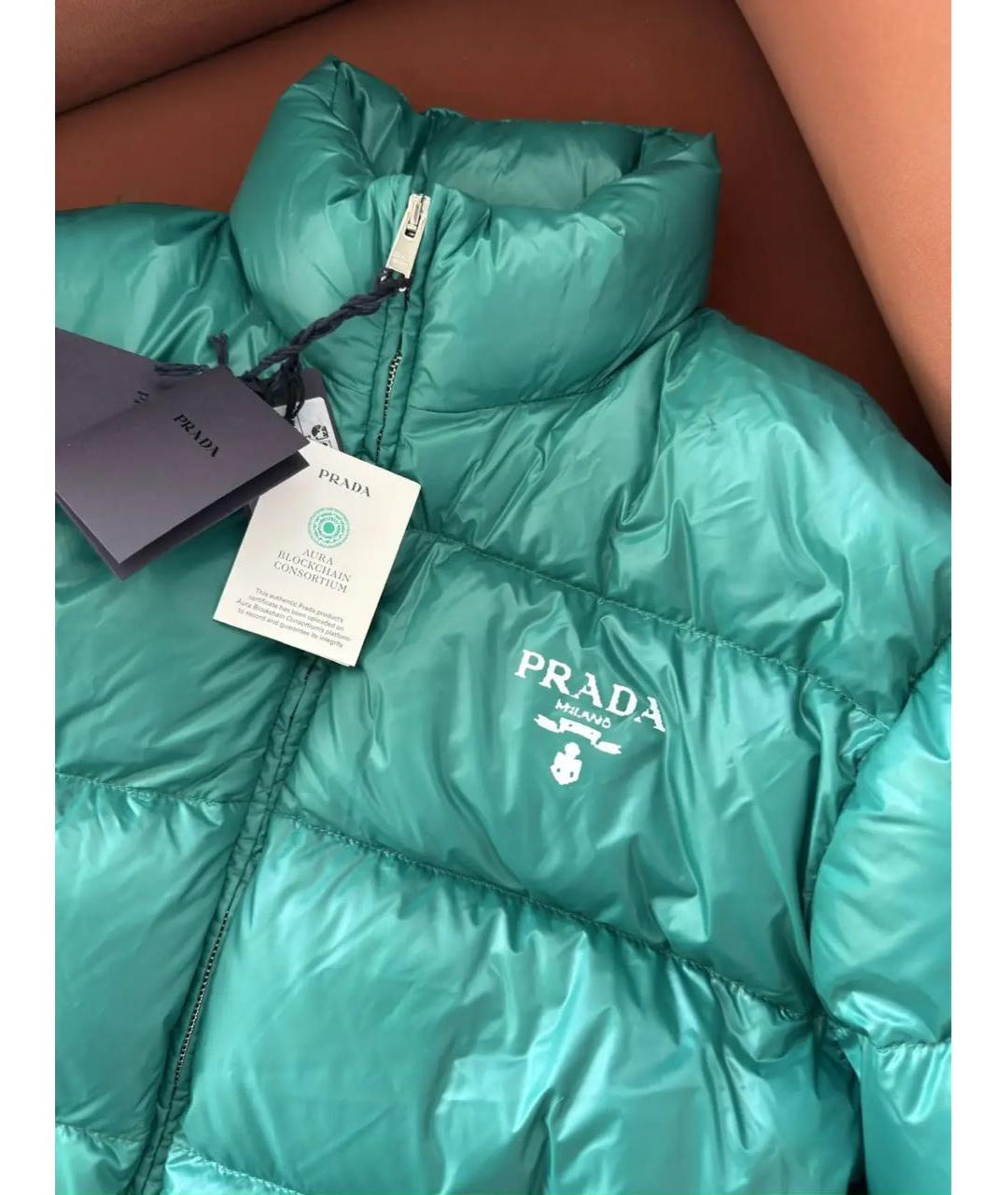 PRADA Зеленая куртка, фото 7