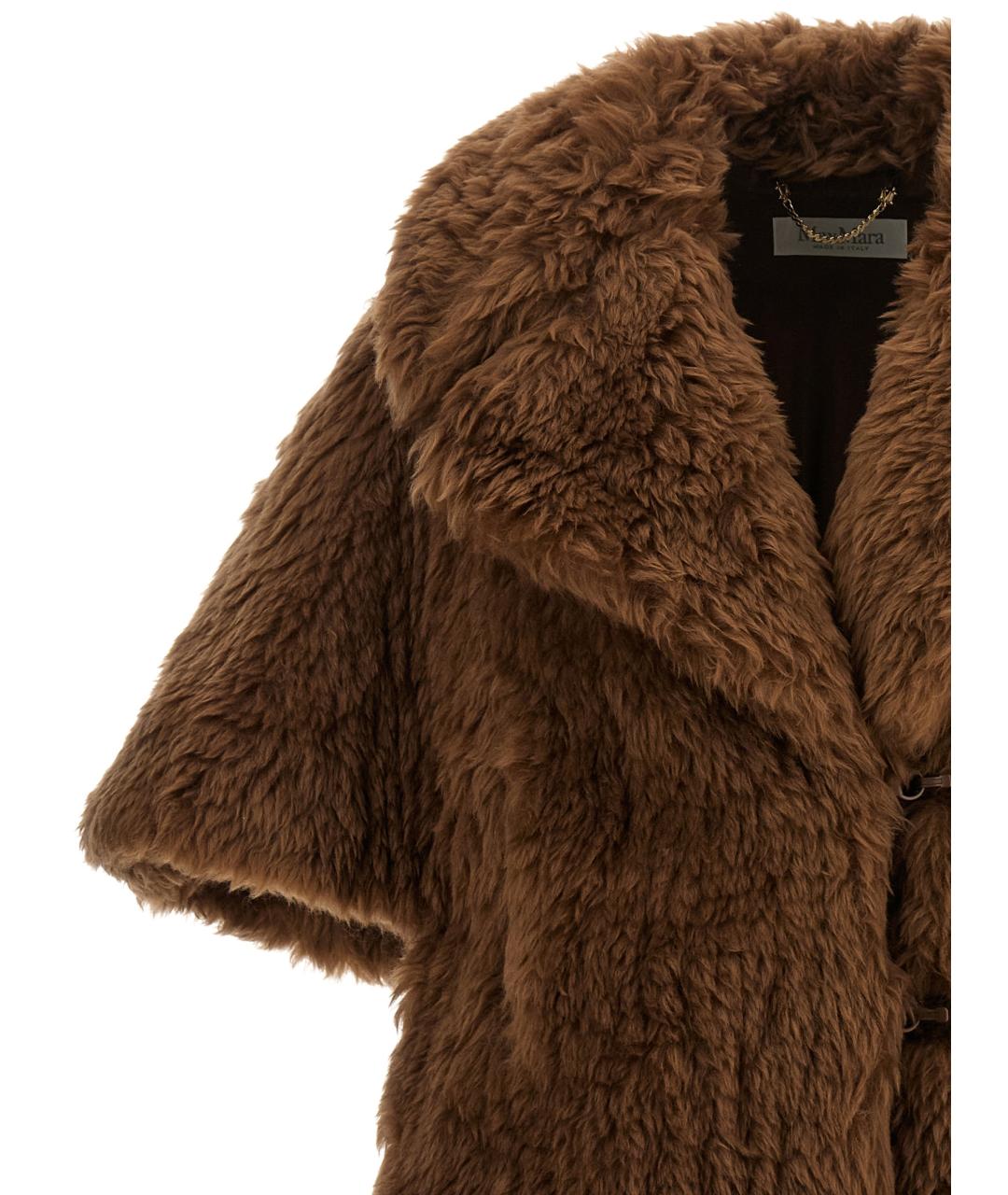 MAX MARA Коричневое шерстяное пальто, фото 3