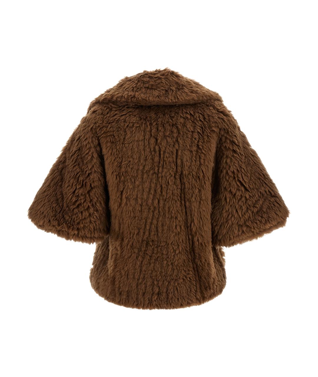 MAX MARA Коричневое шерстяное пальто, фото 2