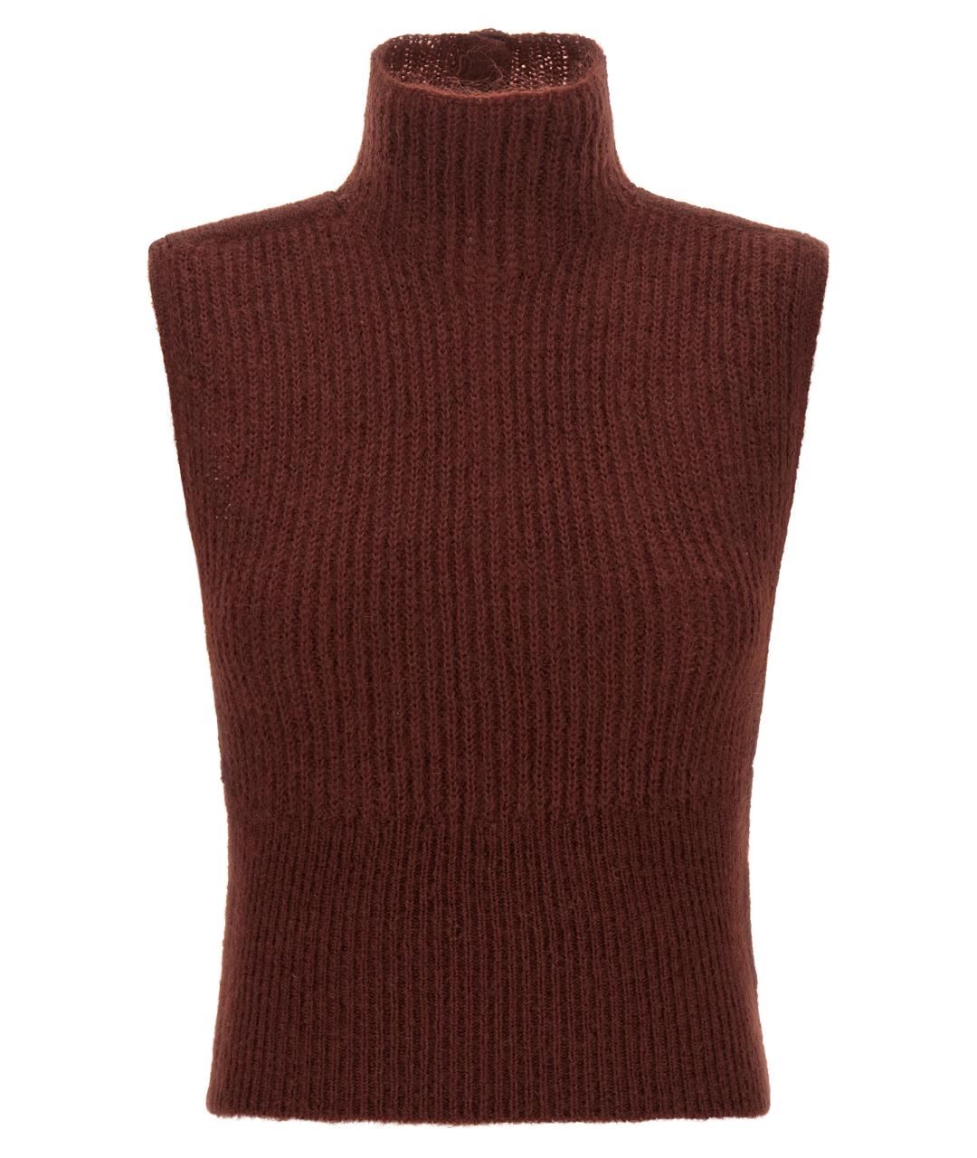 MAX MARA Бордовая шерстяная жилетка, фото 1