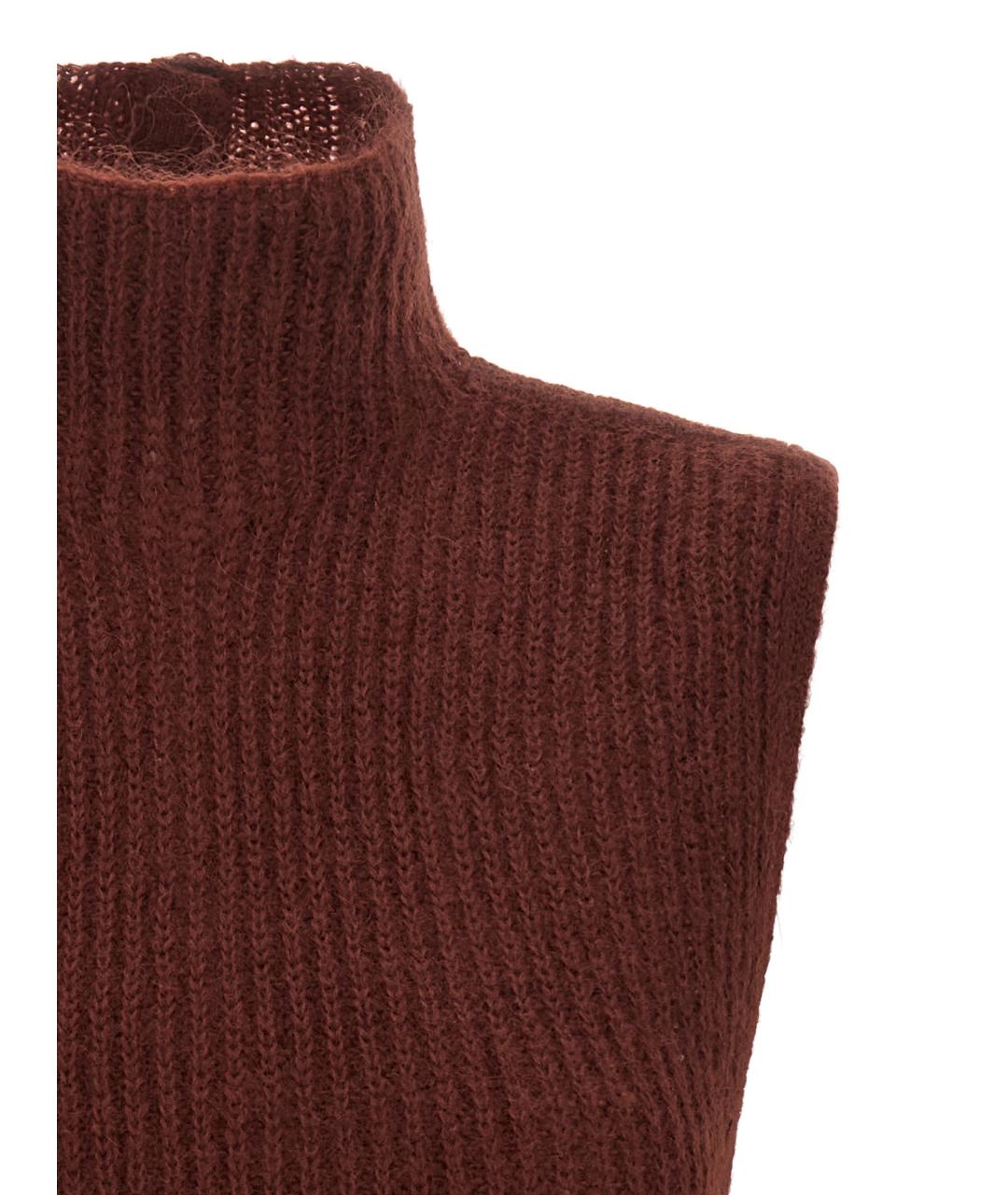 MAX MARA Бордовая шерстяная жилетка, фото 3
