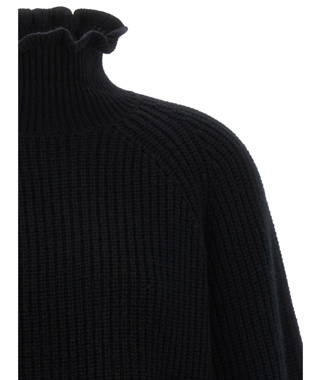 MAX MARA Черный шерстяной джемпер / свитер, фото 3