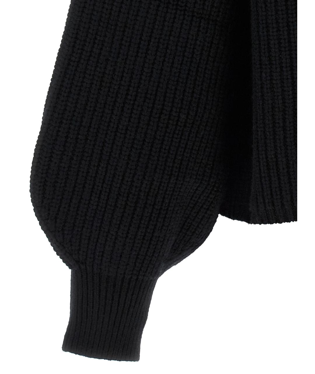 MAX MARA Черный шерстяной джемпер / свитер, фото 4
