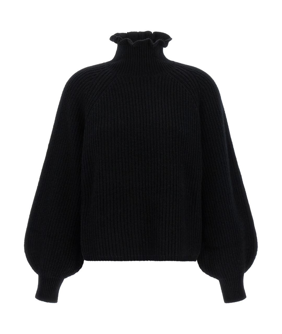 MAX MARA Черный шерстяной джемпер / свитер, фото 1