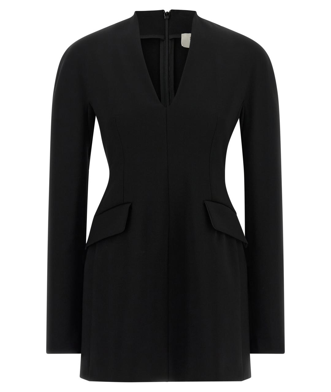 SPORTMAX Черное вискозное платье, фото 1