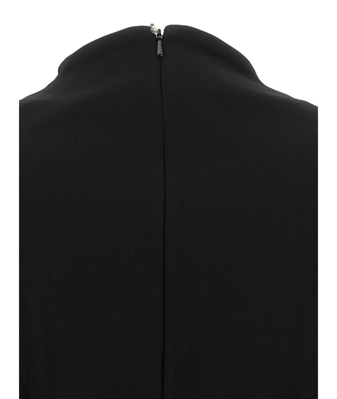 SPORTMAX Черное вискозное платье, фото 5