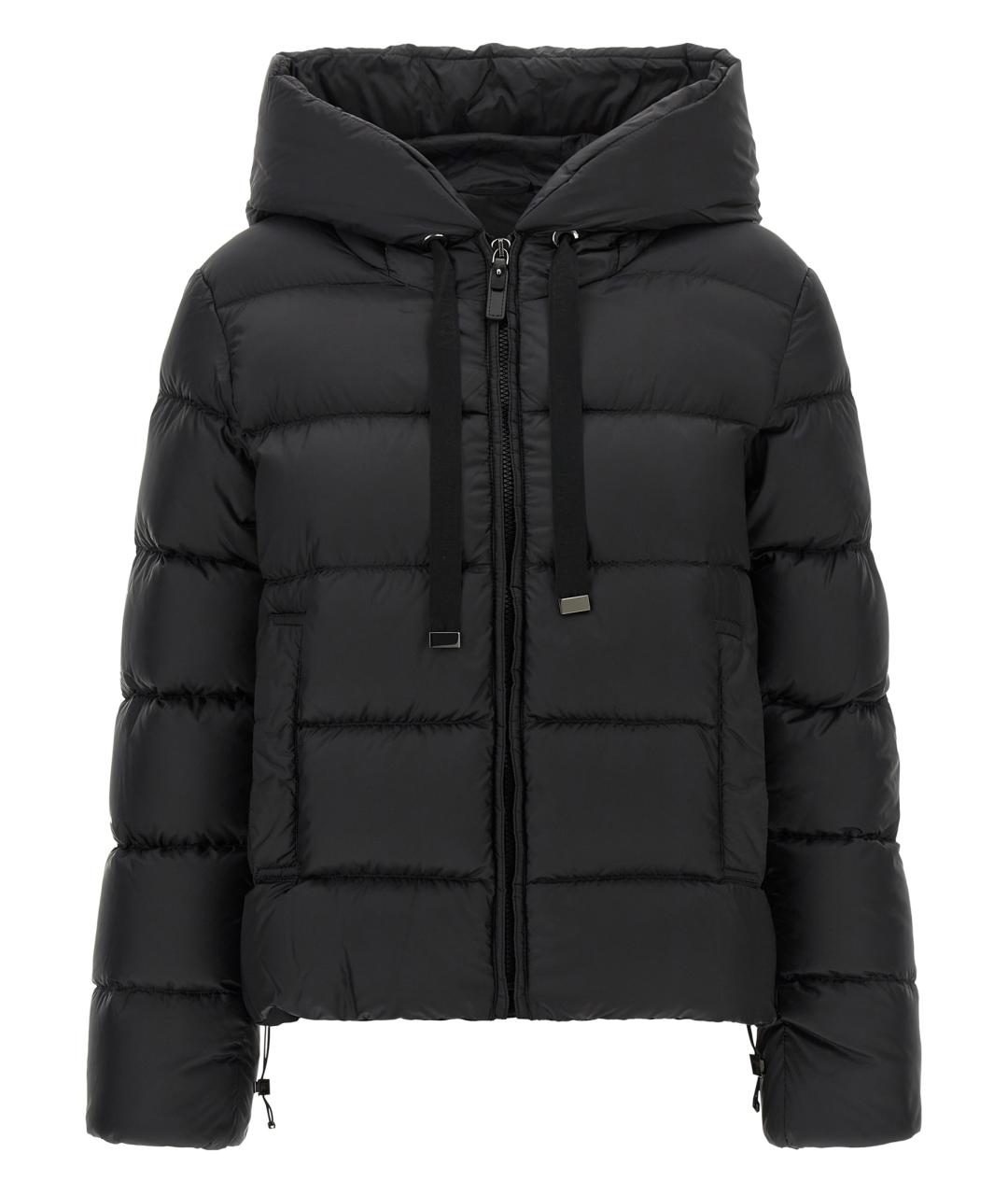 MAX MARA Черный полиэстеровый пуховик, фото 1