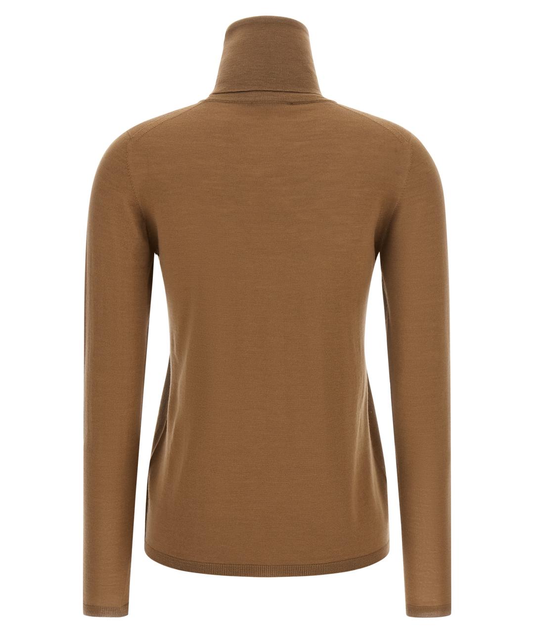 MAX MARA Бежевая шерстяная водолазка, фото 2