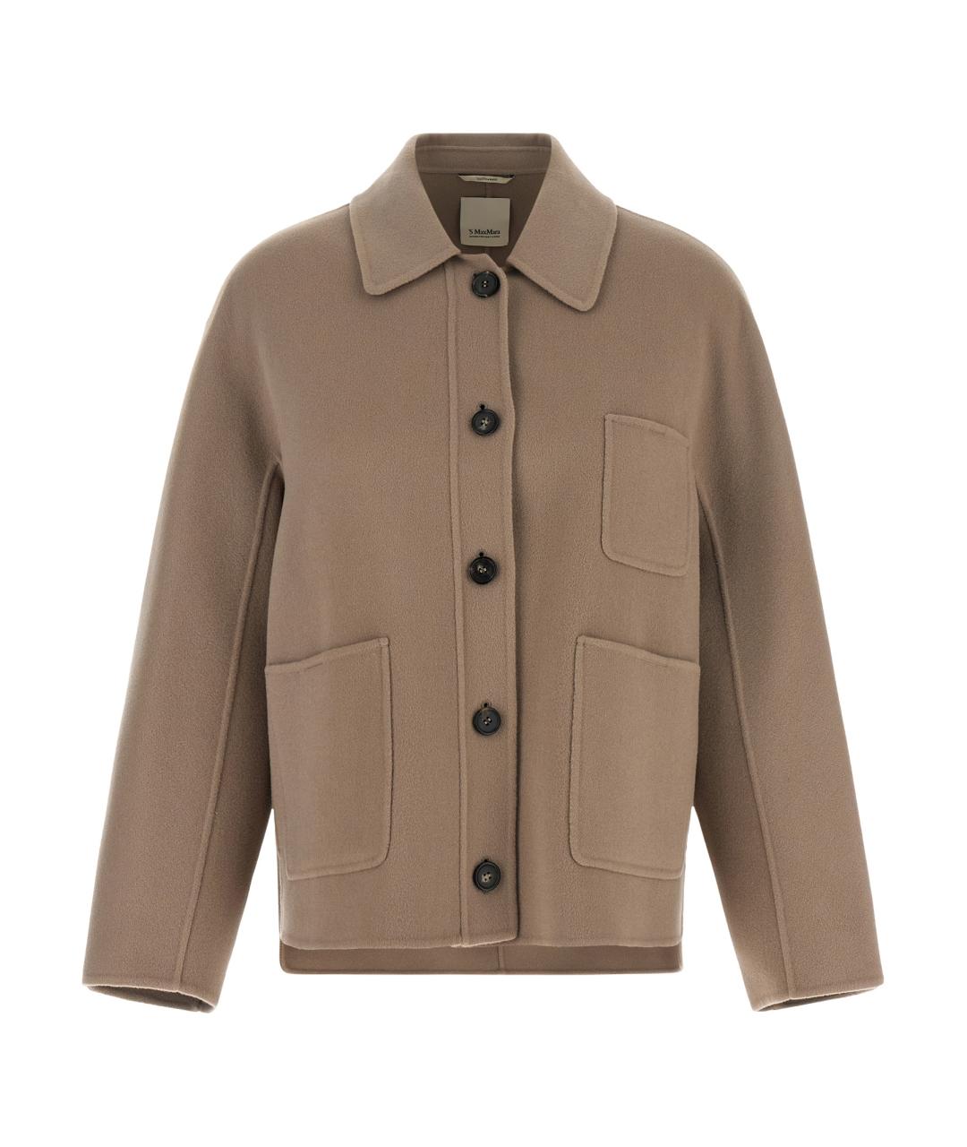 'S MAX MARA Бежевая шерстяная куртка, фото 1