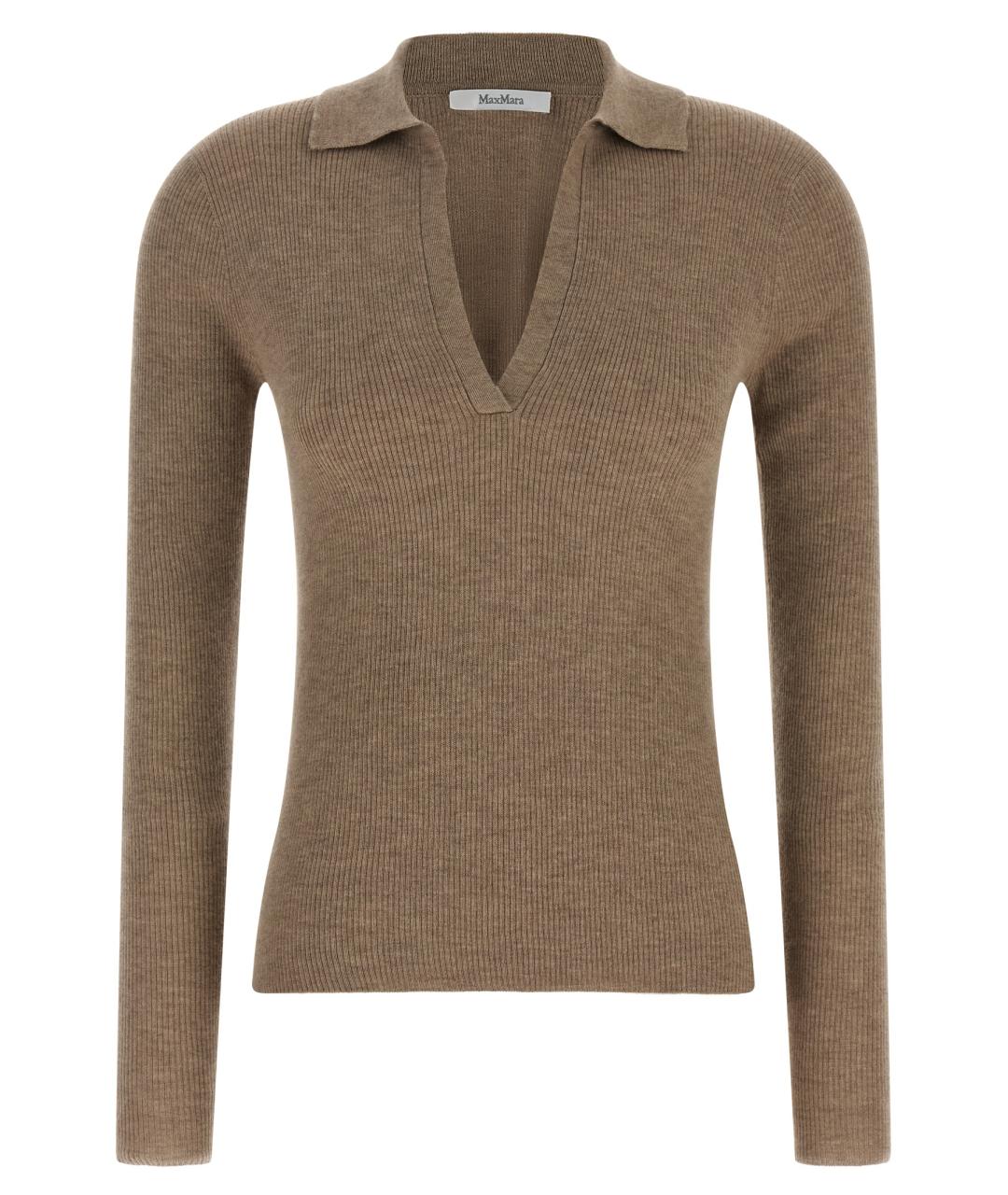 MAX MARA Бежевый кашемировый джемпер / свитер, фото 1