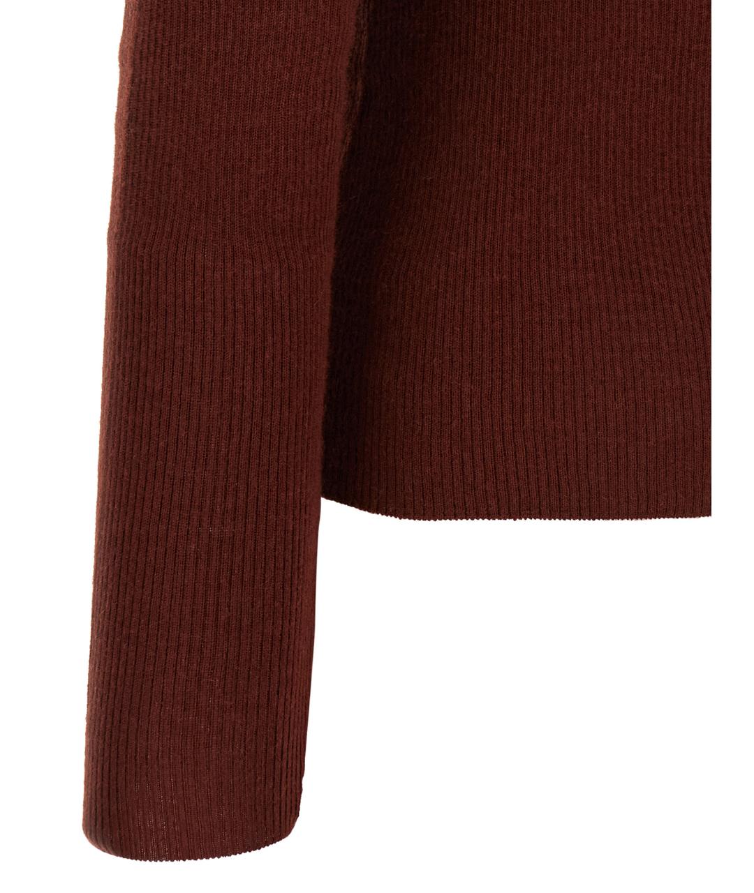 MAX MARA Бордовый кашемировый джемпер / свитер, фото 4