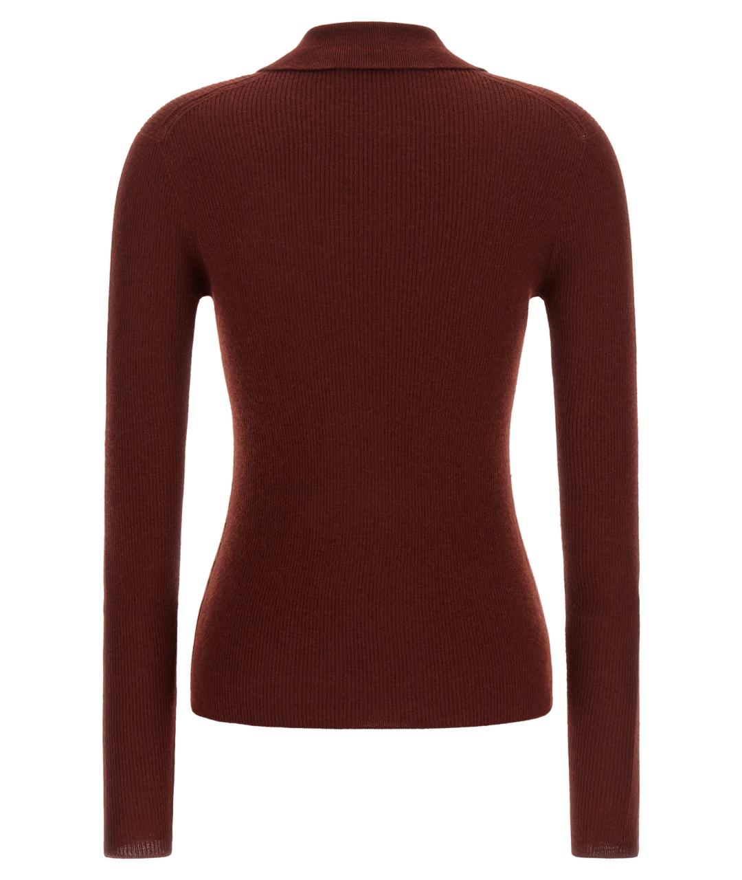MAX MARA Бордовый кашемировый джемпер / свитер, фото 2