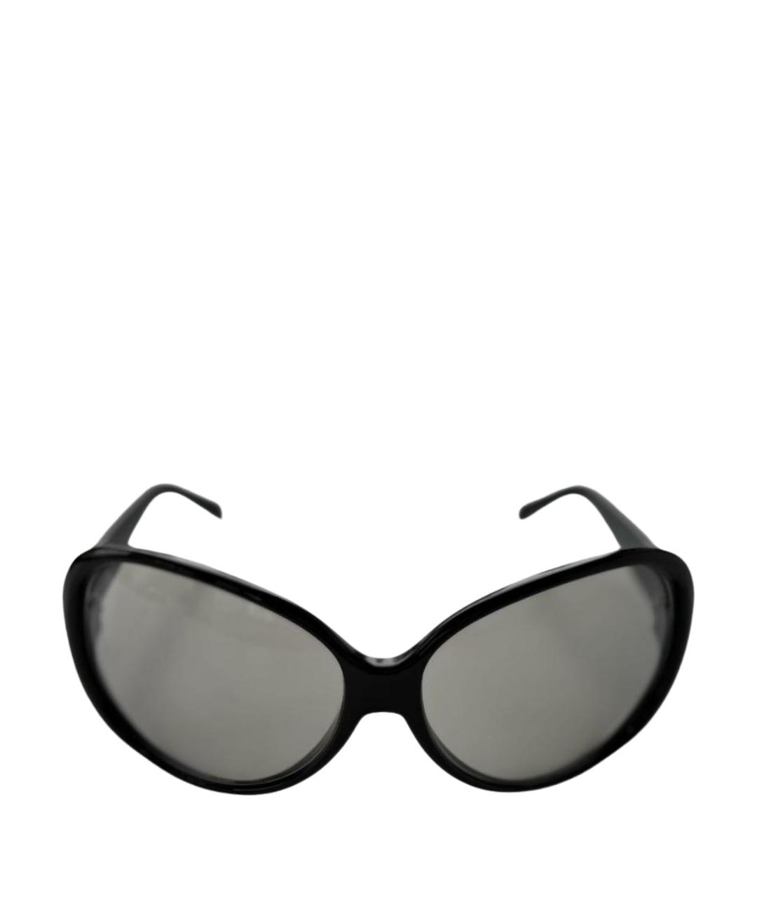 FENDI Черные пластиковые солнцезащитные очки, фото 1