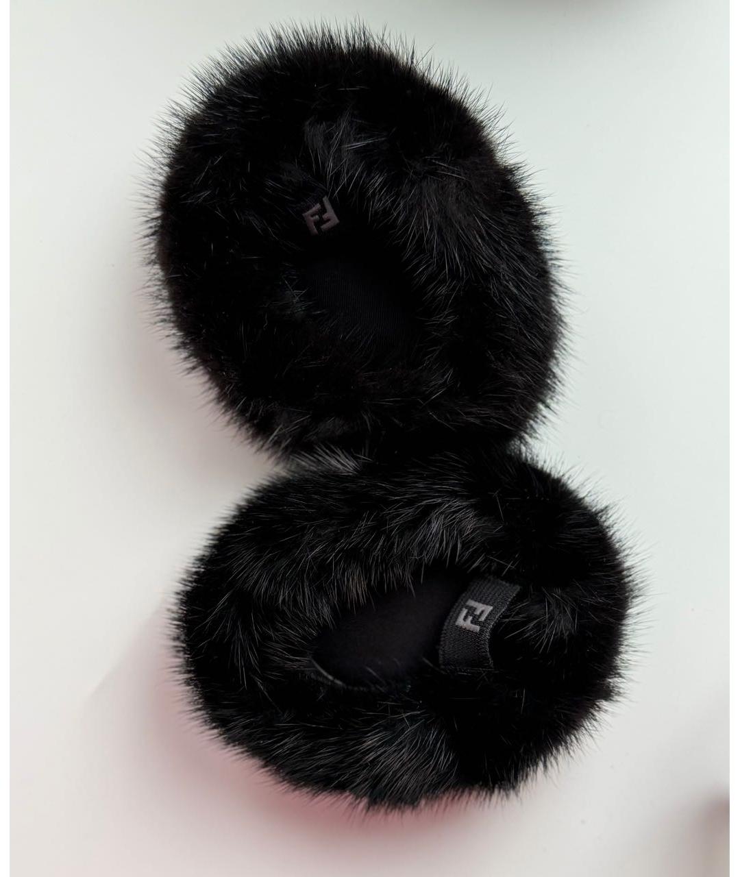 FENDI Черные пластиковые солнцезащитные очки, фото 6