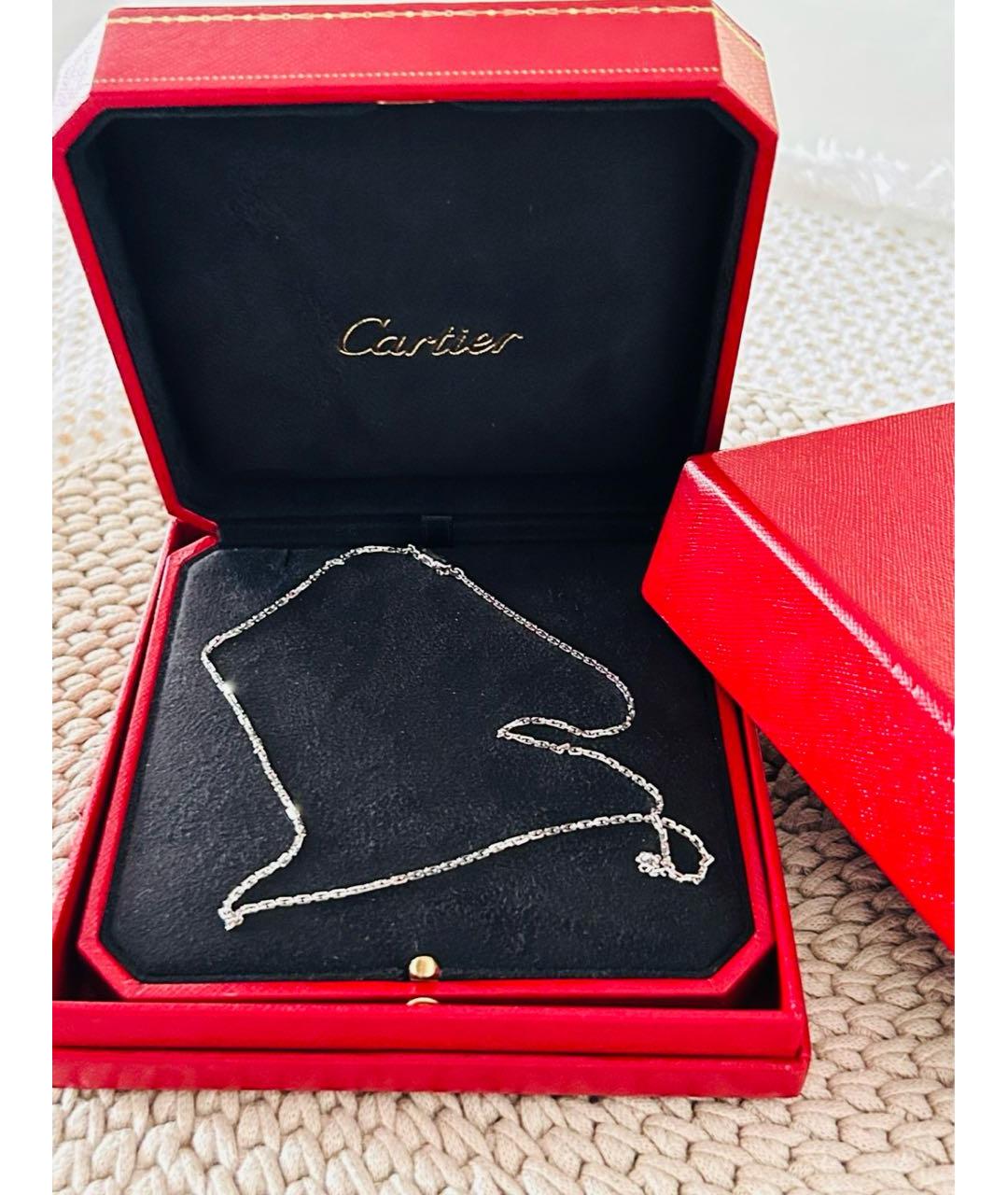 CARTIER Серебряная платиновая цепочка, фото 5
