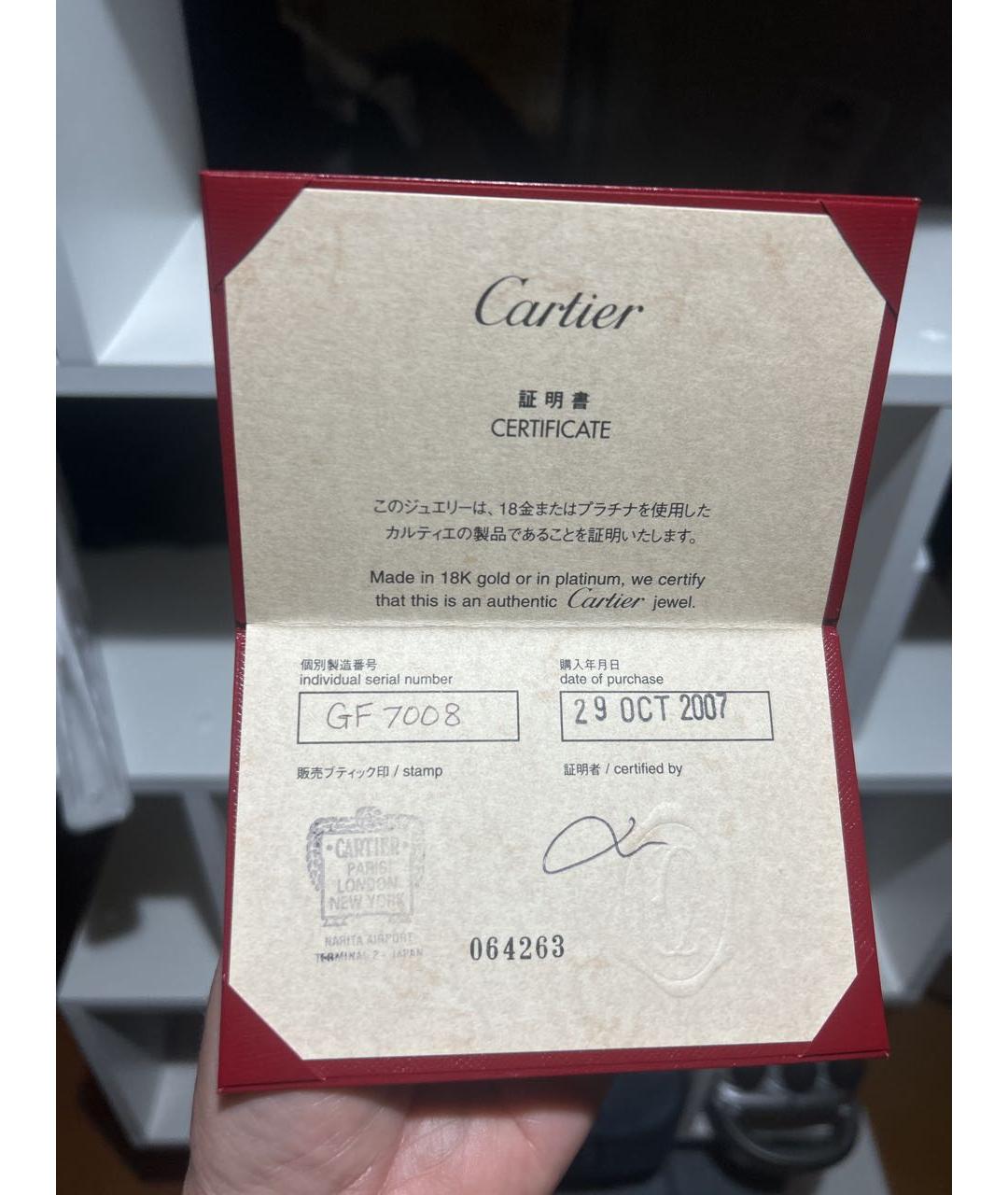 CARTIER Серебряная платиновая цепочка, фото 3