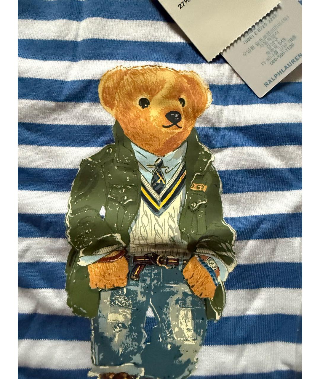 POLO RALPH LAUREN Мульти хлопковая детская футболка, фото 2