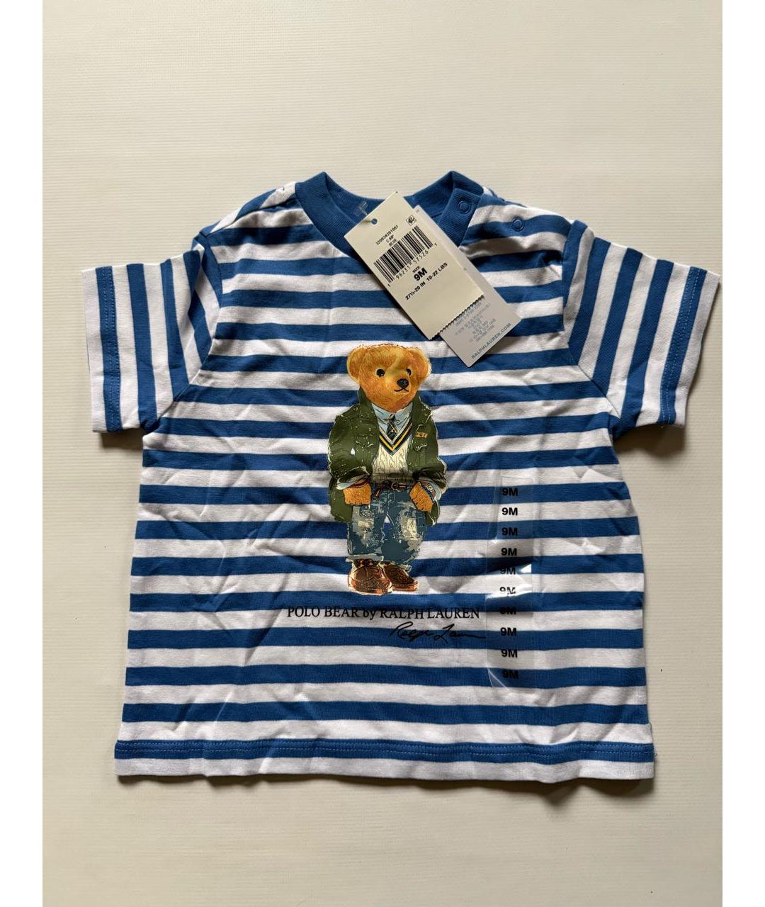 POLO RALPH LAUREN Мульти хлопковая детская футболка, фото 5