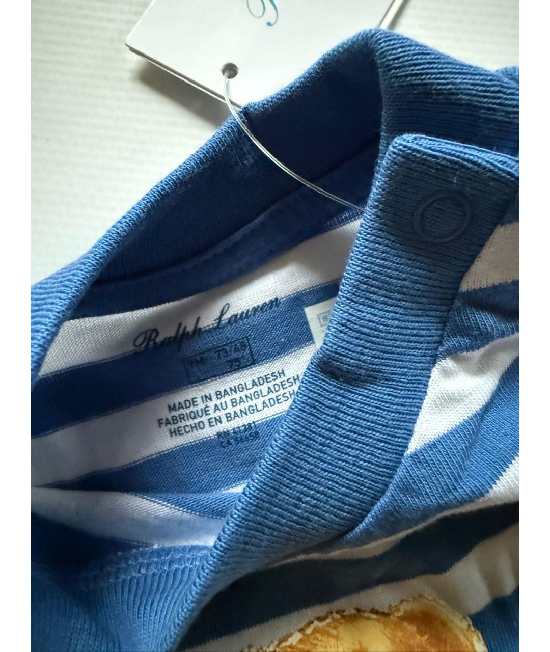 POLO RALPH LAUREN Мульти хлопковая детская футболка, фото 3
