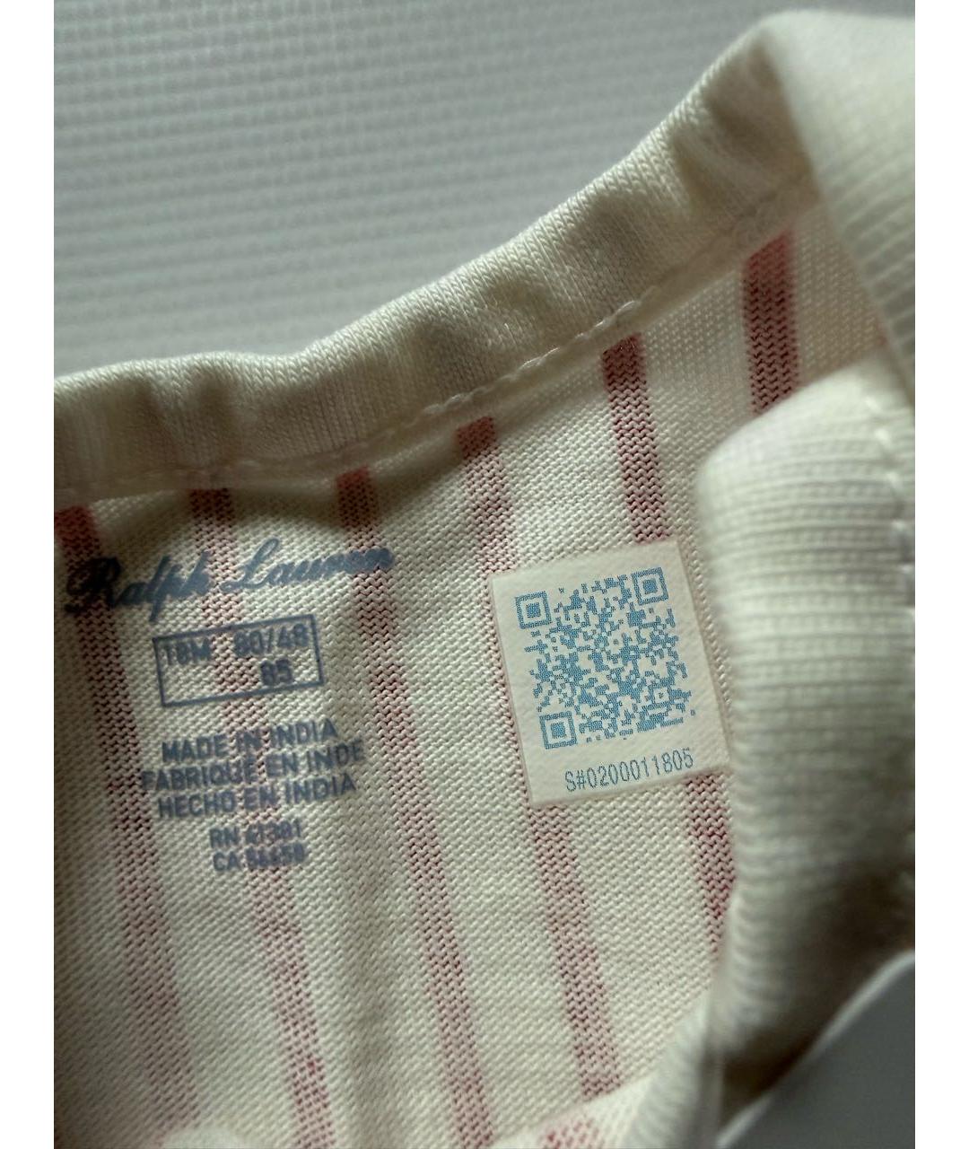 POLO RALPH LAUREN Мульти хлопковый боди/ползунок, фото 3