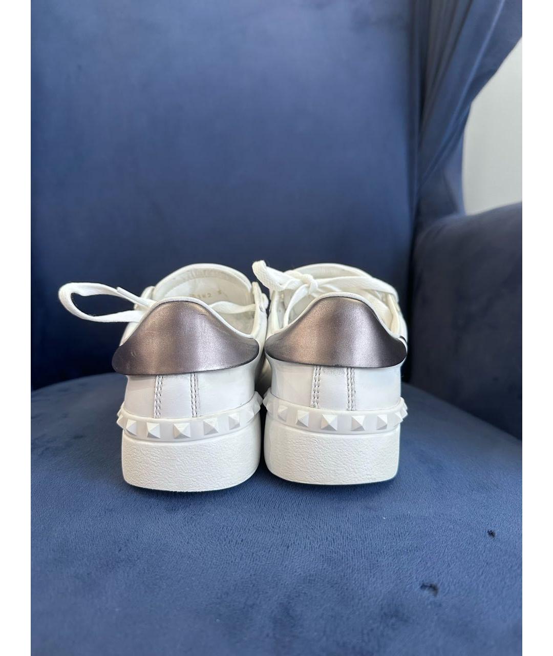 VALENTINO Белые кожаные кеды, фото 5