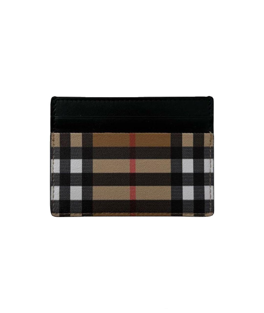 BURBERRY Коричневый кожаный кардхолдер, фото 3
