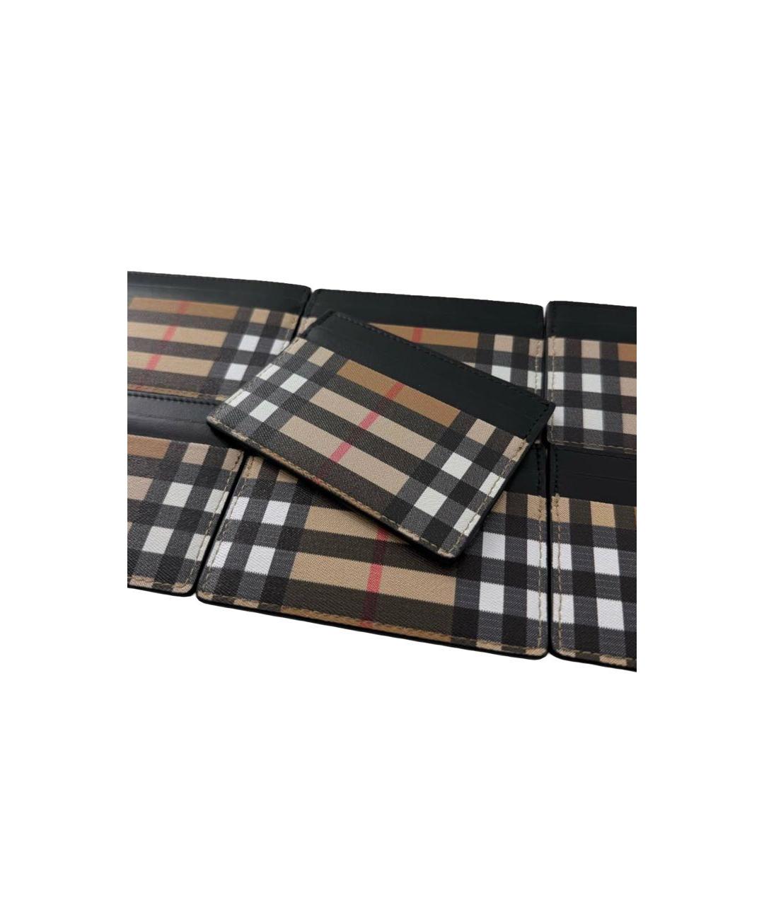 BURBERRY Коричневый кожаный кардхолдер, фото 2