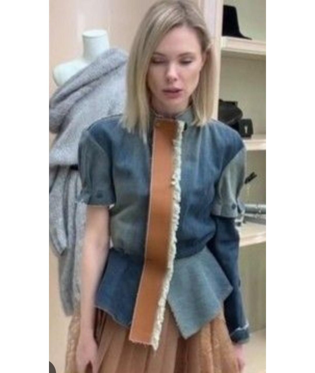 LOEWE Синяя хлопковая куртка, фото 3