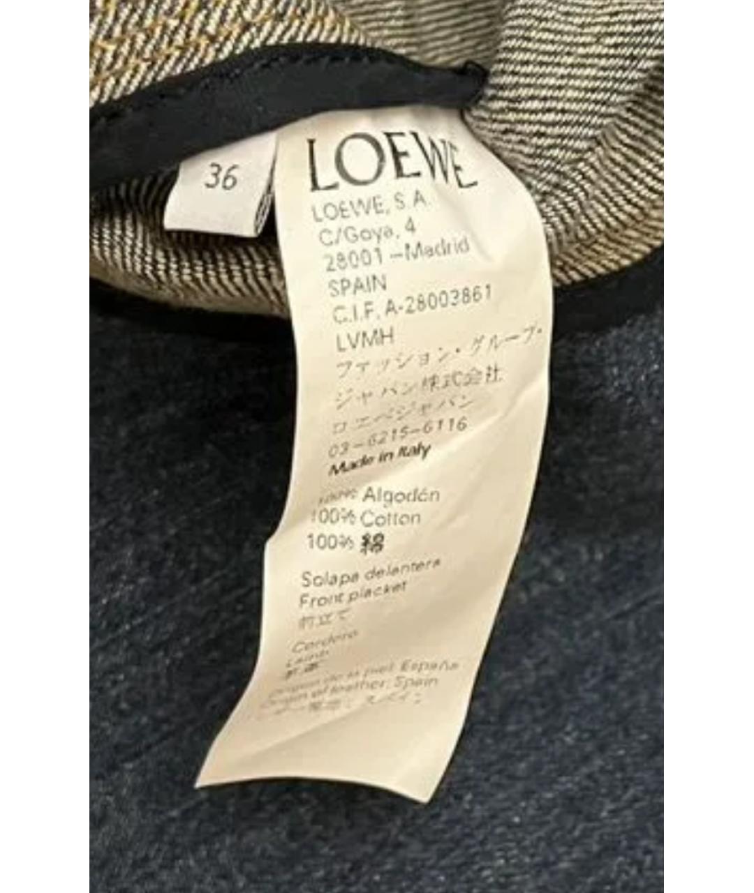 LOEWE Синяя хлопковая куртка, фото 7