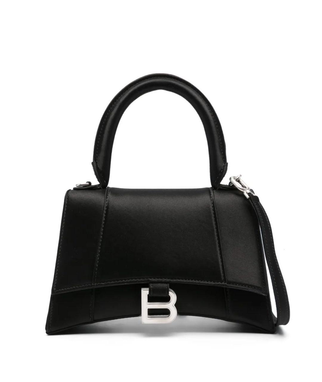 BALENCIAGA Черная шелковая сумка через плечо, фото 5