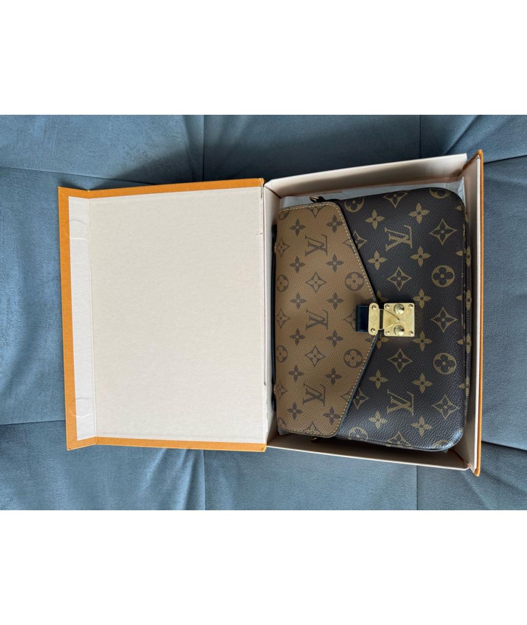 LOUIS VUITTON Коричневая сумка через плечо из канвы, фото 5