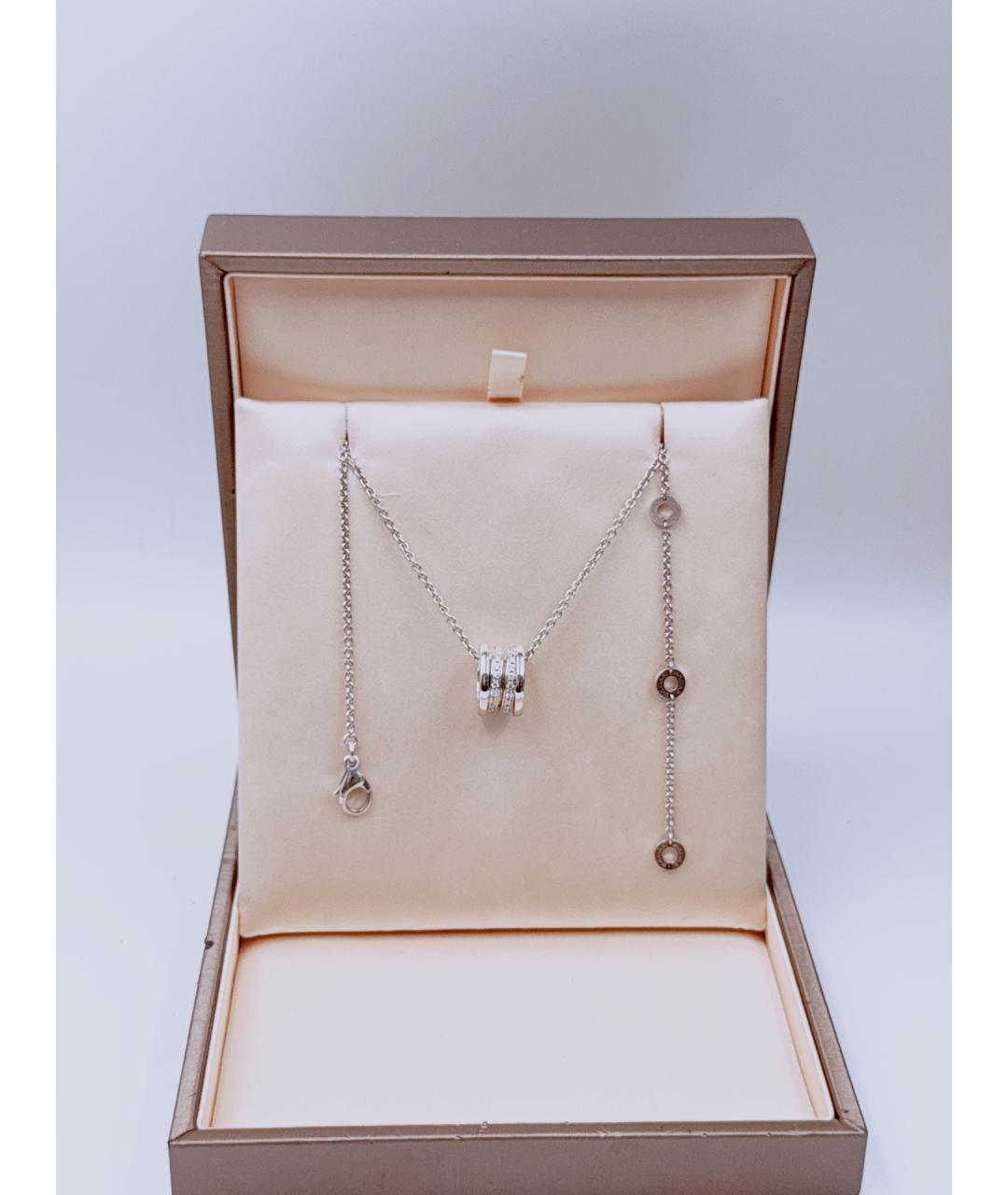 BVLGARI Серебряное колье из белого золота, фото 2