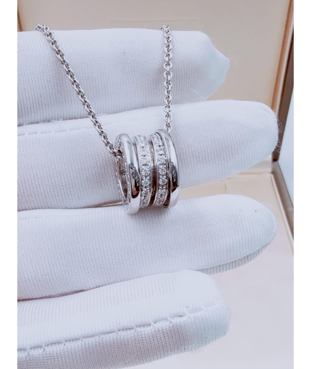 BVLGARI Серебряное колье из белого золота, фото 3