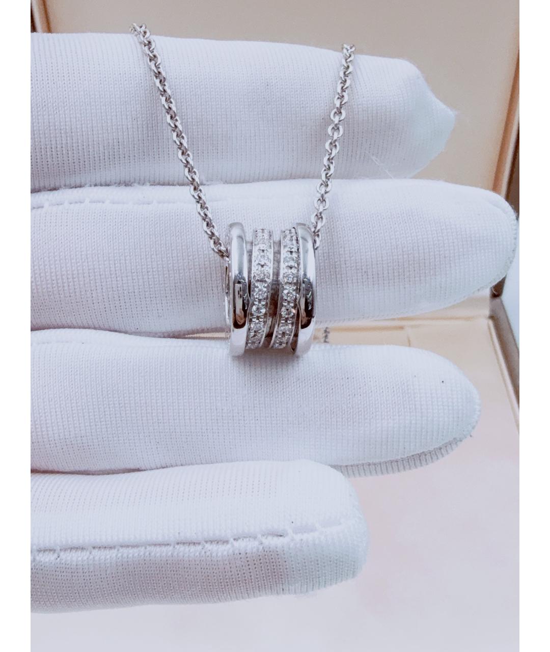 BVLGARI Серебряное колье из белого золота, фото 4