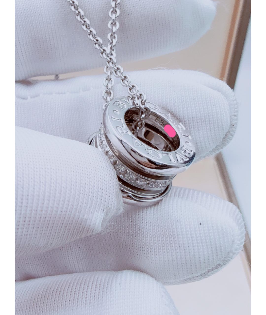 BVLGARI Серебряное колье из белого золота, фото 5