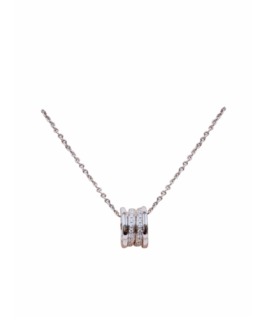 BVLGARI Серебряное колье из белого золота, фото 1