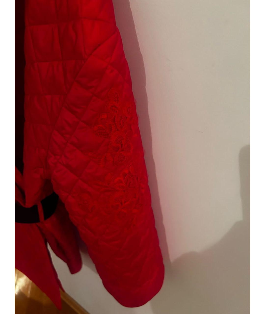 ERMANNO SCERVINO Красная полиэстеровая куртка, фото 2
