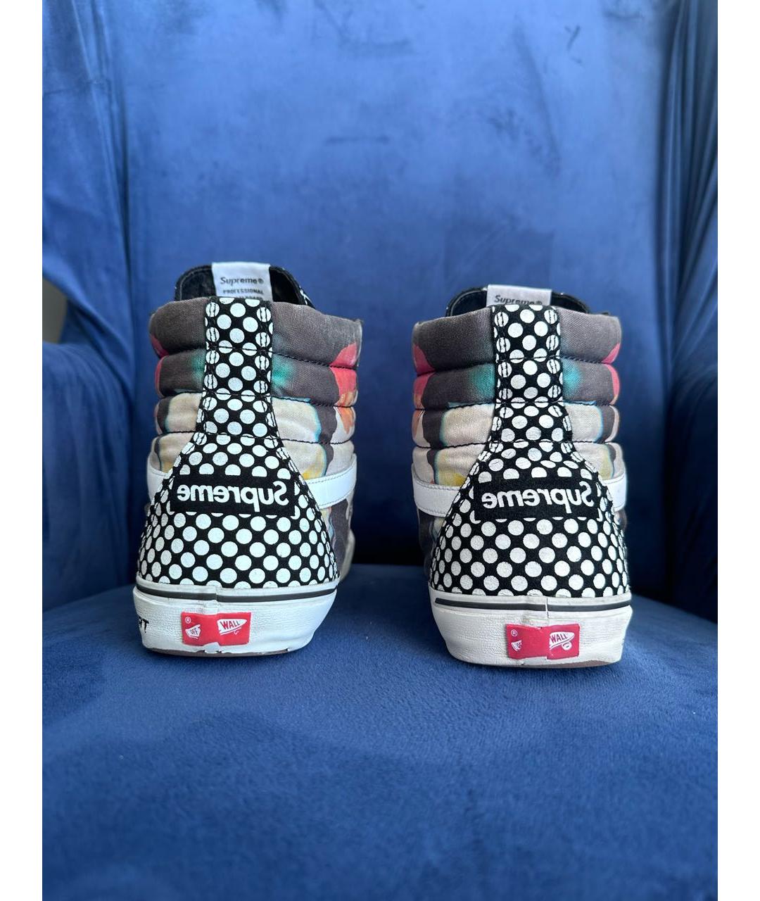COMME DES GARÇONS HOMME PLUS Белые кожаные высокие кроссовки / кеды, фото 3