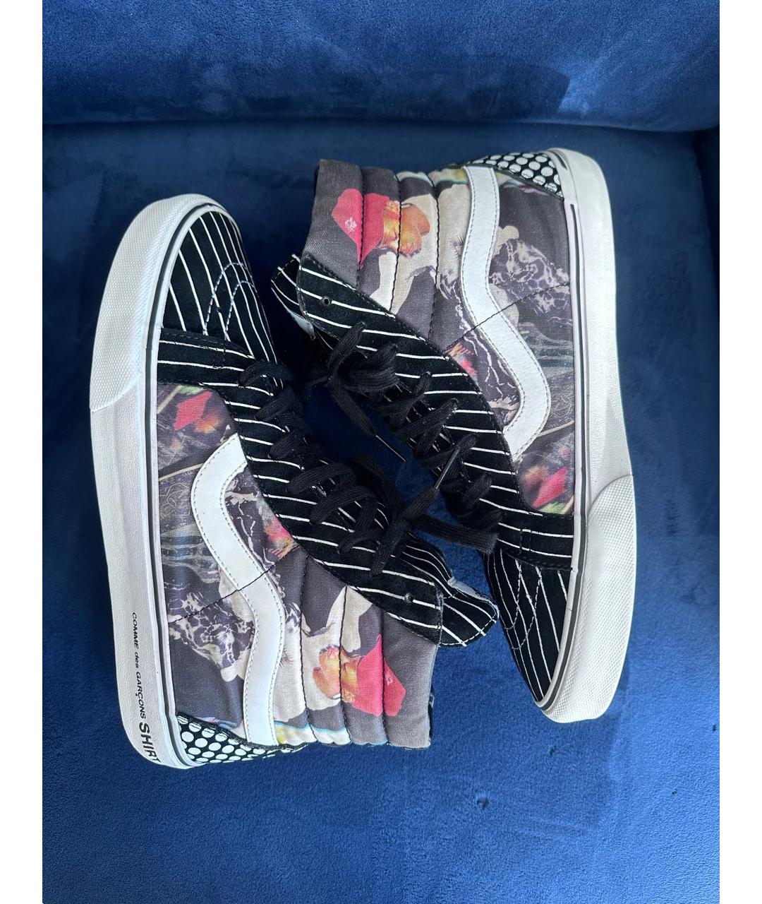 COMME DES GARÇONS HOMME PLUS Белые кожаные высокие кроссовки / кеды, фото 5
