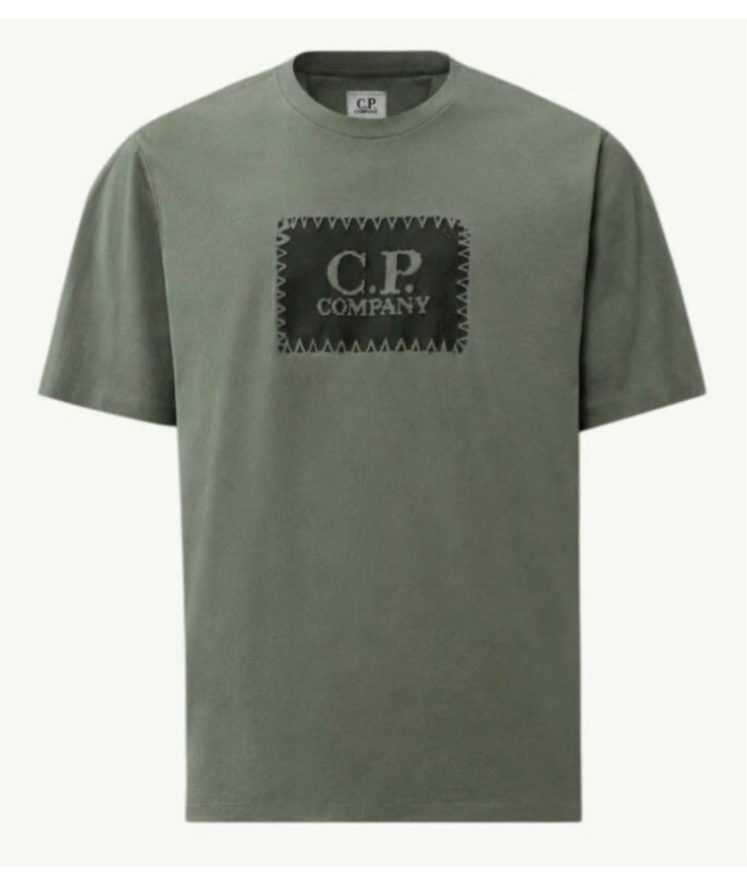 CP COMPANY Зеленая хлопковая футболка, фото 6