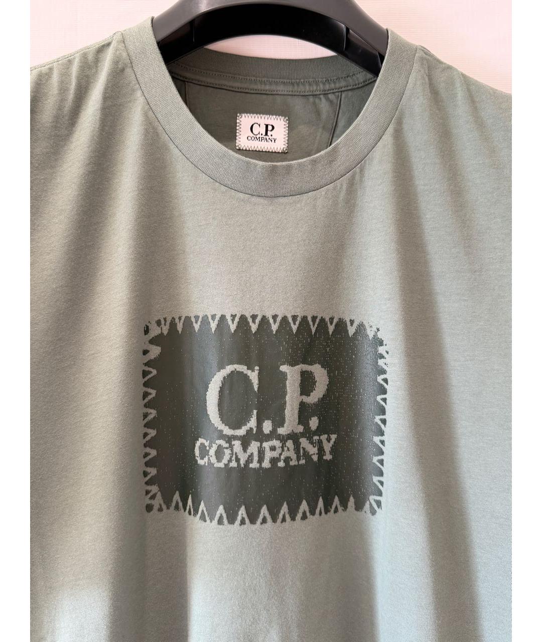 CP COMPANY Зеленая хлопковая футболка, фото 3
